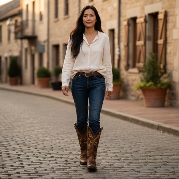 RARE Old Gringo Violina Music Note Cowboy Boots - Picture 4 of 16